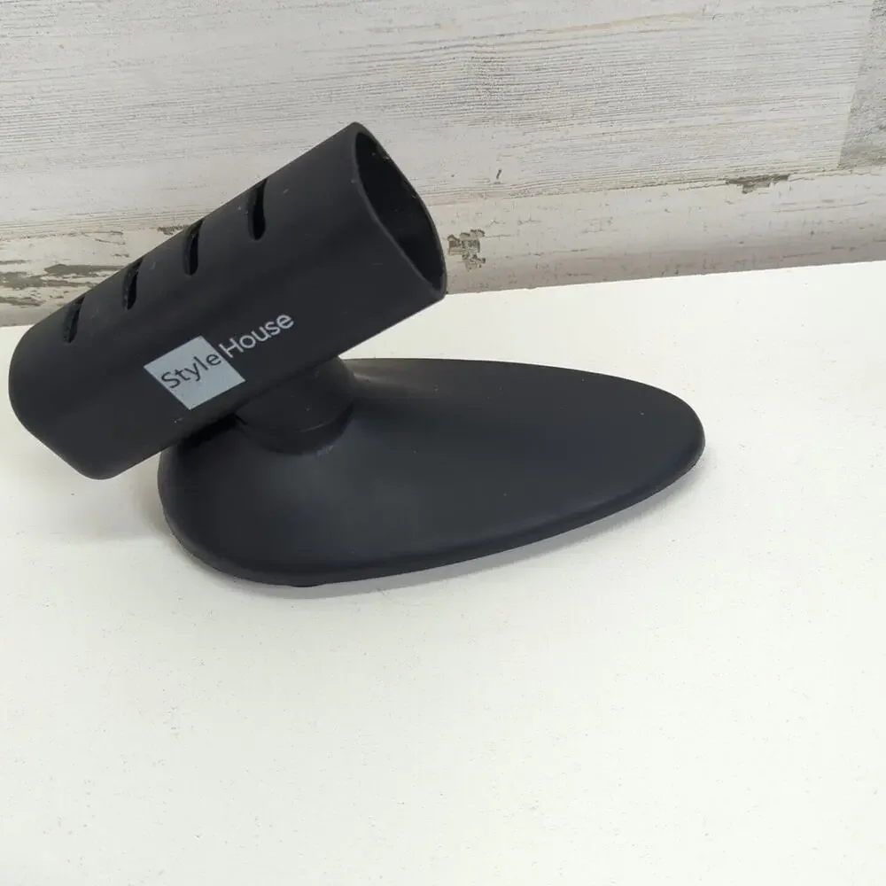 Style house 1656736 Black/Red‎ Professional Hair Styling Flat Iron 1.25" W/Base - Picture 7 of 9